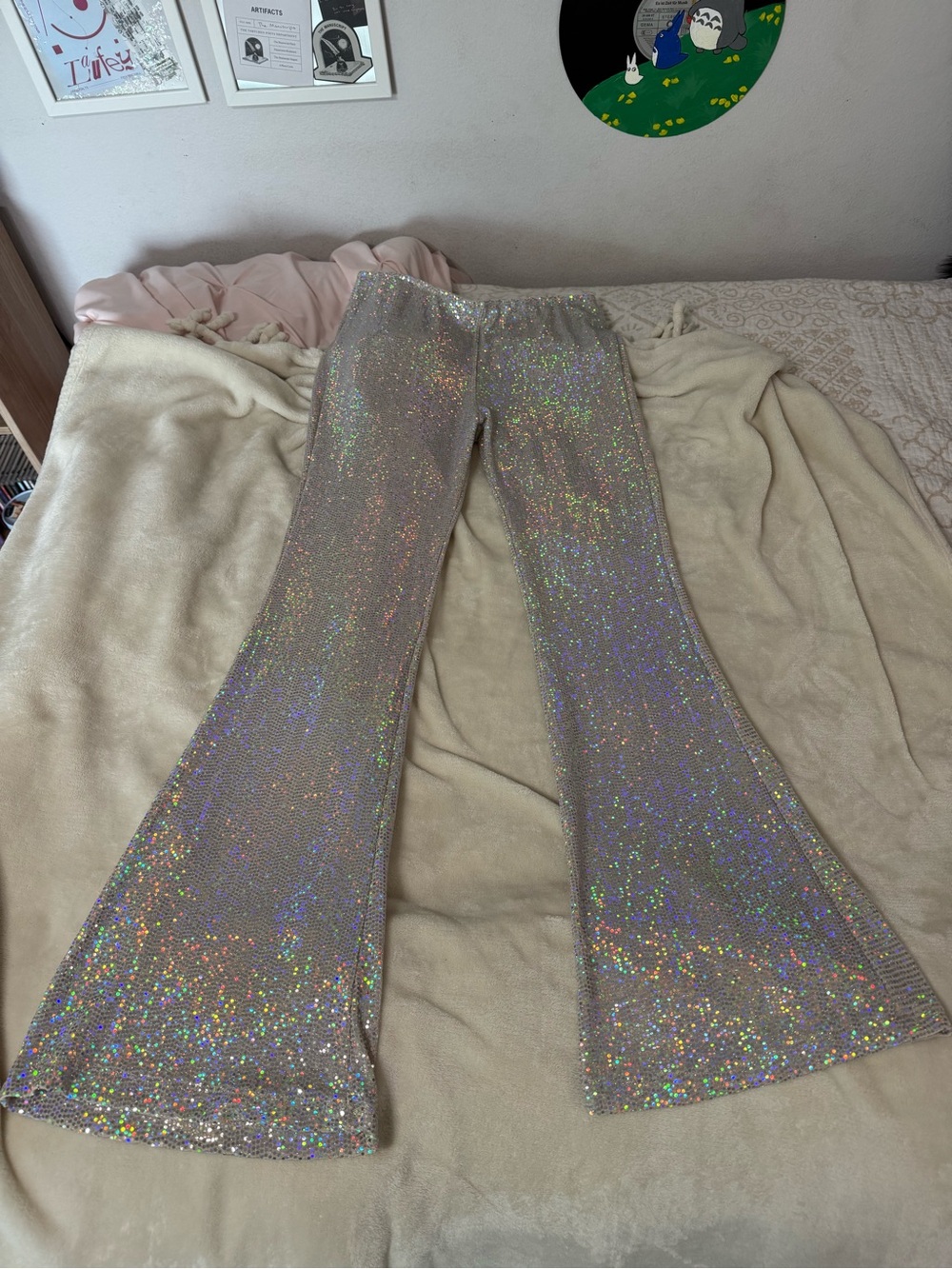 sequin flare pants - Picture 5 of 7